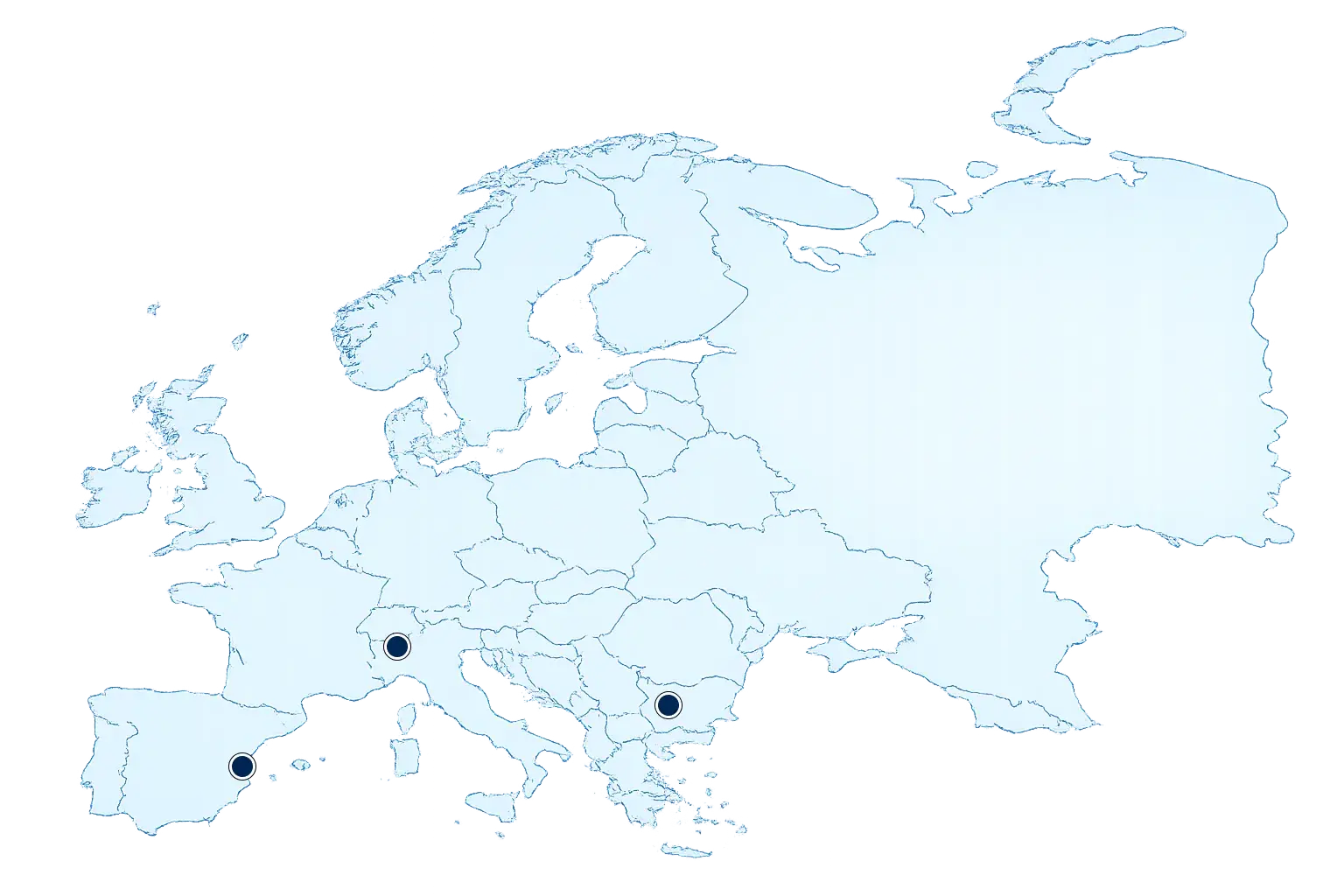 Office locations map
